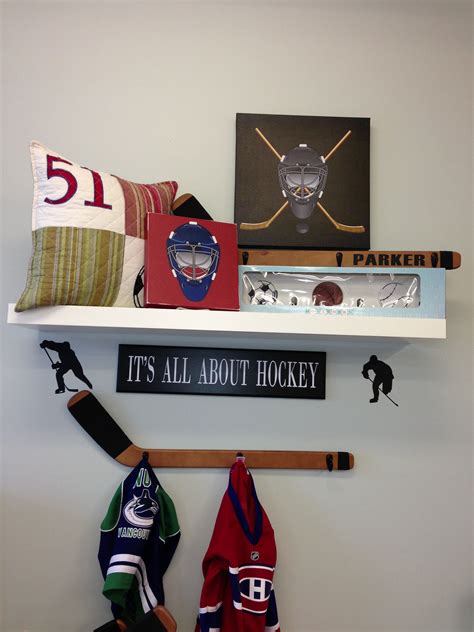 ice hockey room decor|hockey decor for kids room.